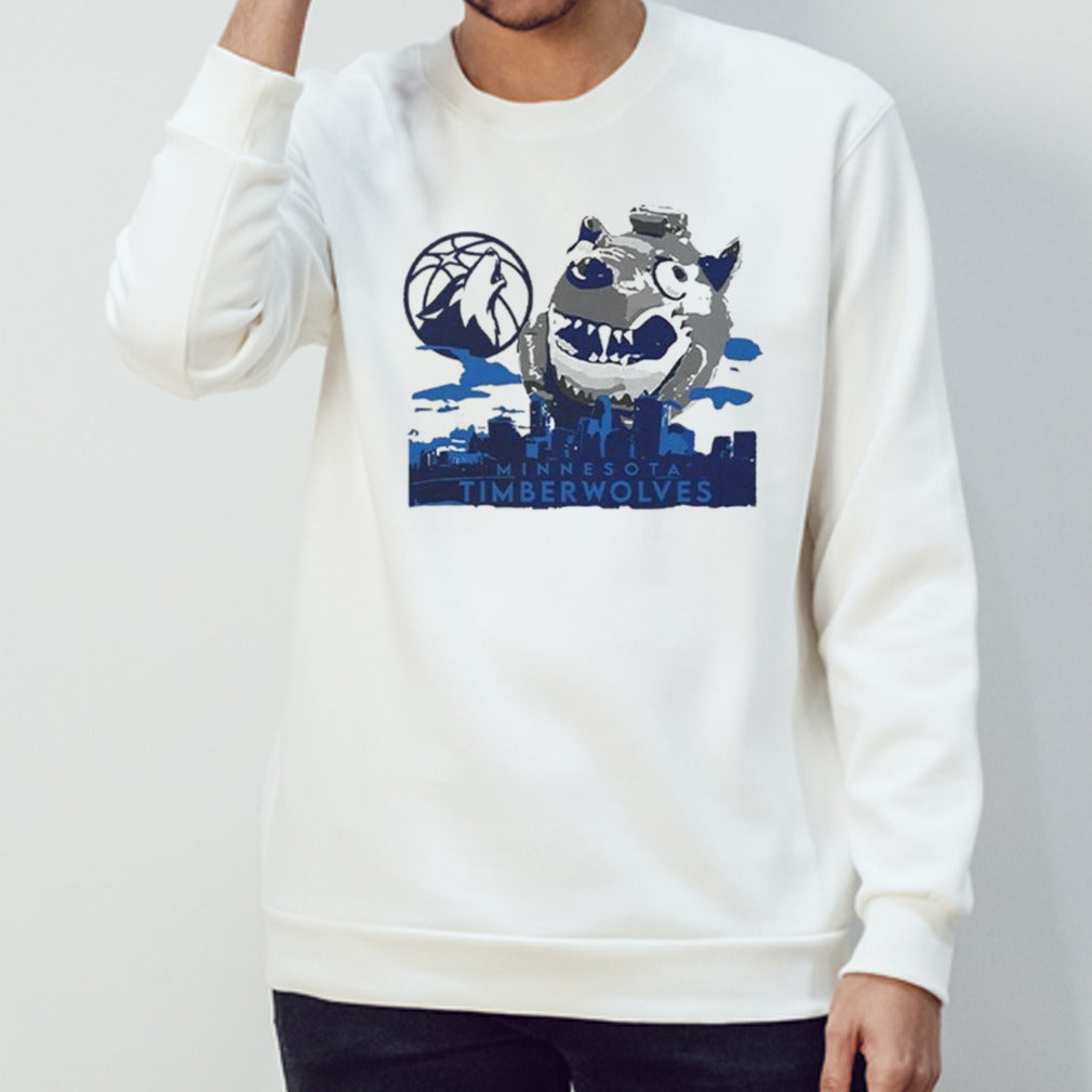 Minnesota Timberwolves Mascot Skyline 2024 T-shirt
