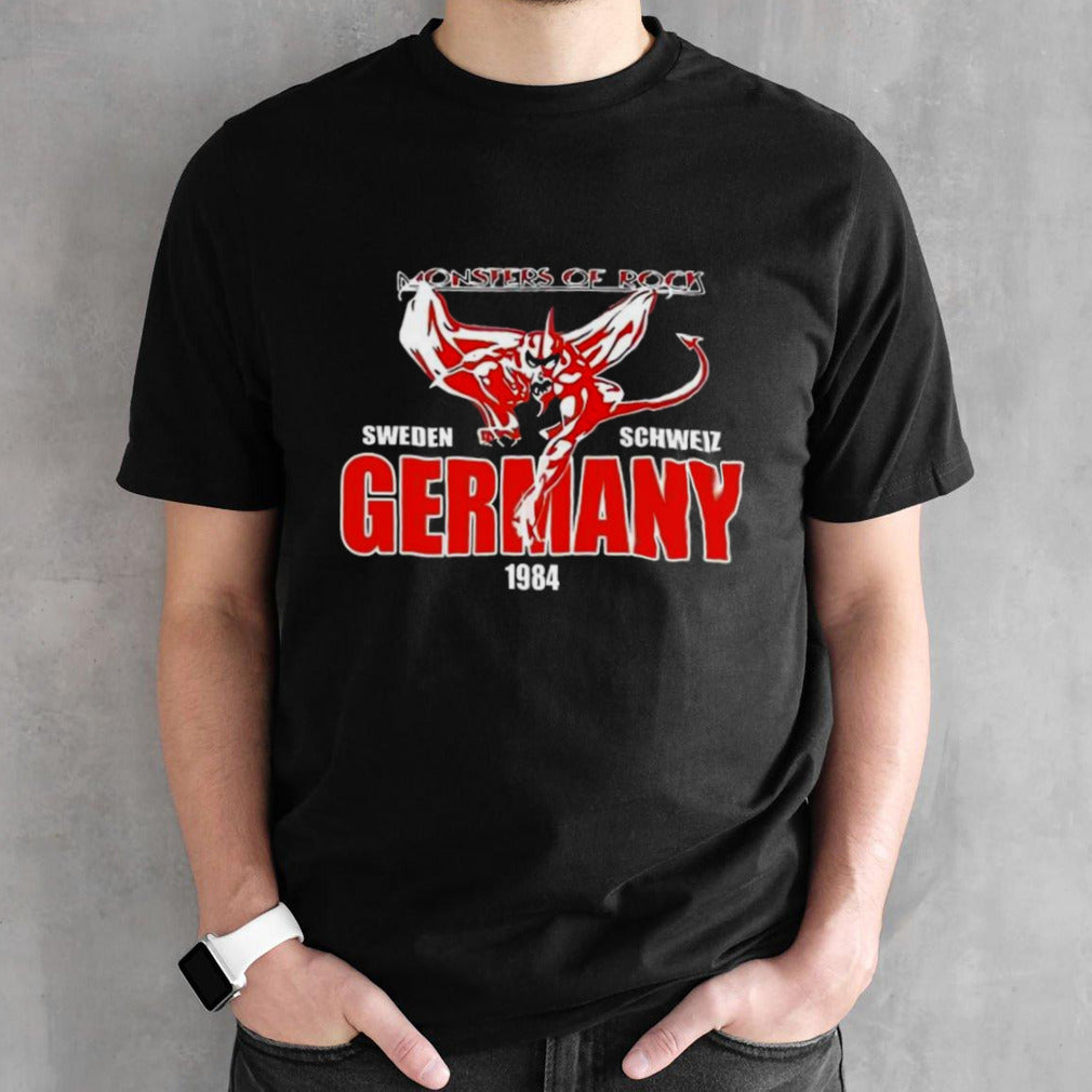 Monster Of Rock Sweden Schweiz Germany 1984 Shirt