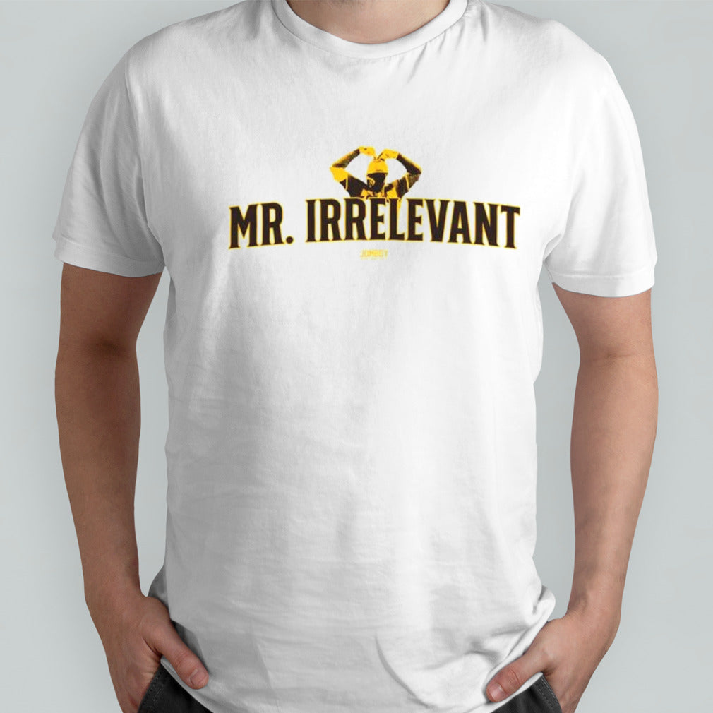Mrs. Irrelevant love football shirts