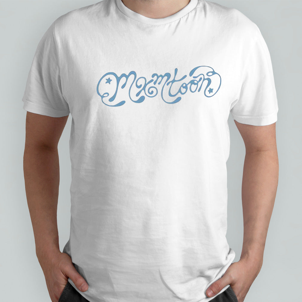 Mxmtoon blue logo shirt