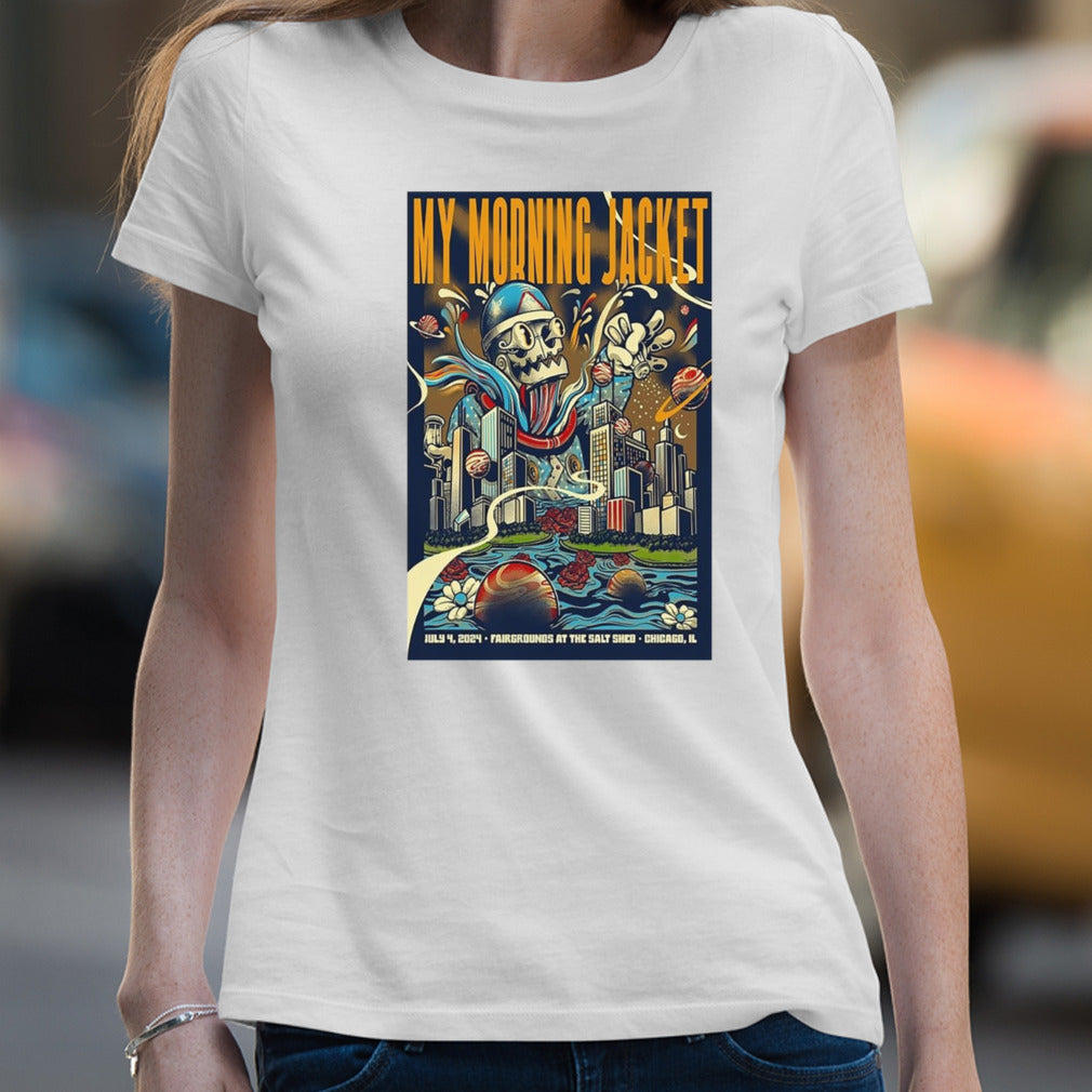 My Morning Jacket July 4 2024 The Salt Shed Chicago IL Poster shirt