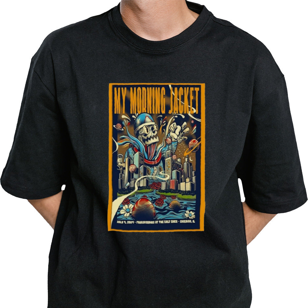 My Morning Jacket The Salt Shed, Chicago, IL July 4, 2024 Poster Shirt