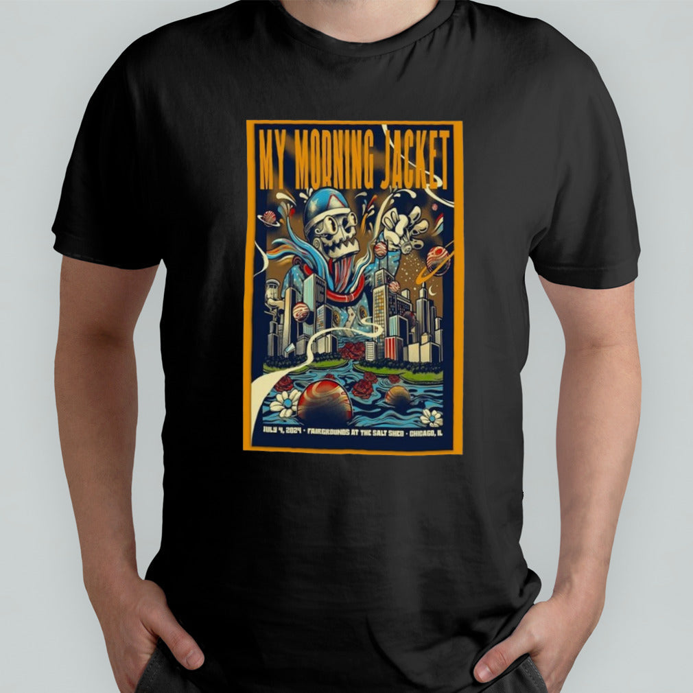 My Morning Jacket The Salt Shed, Chicago, IL July 4, 2024 Poster Shirt