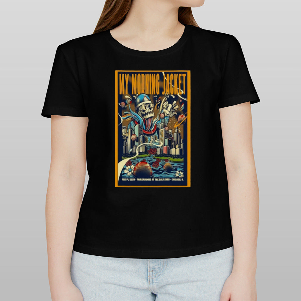 My Morning Jacket The Salt Shed, Chicago, IL July 4, 2024 Poster Shirt