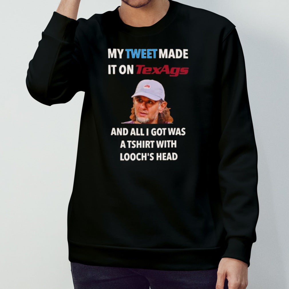 My tweet made it on Texags shirts