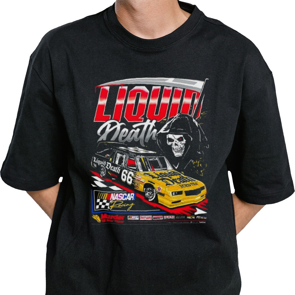 NASCAR x Liquid Death Thirst Hearse Tri-Blend T-shirt