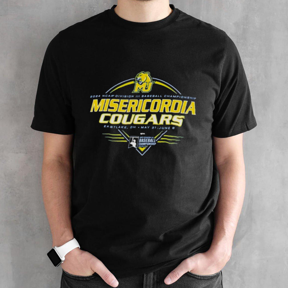 NCAA Division III Baseball Championship 2024 Misericordia Cougars Eastlake, Oh Shirt