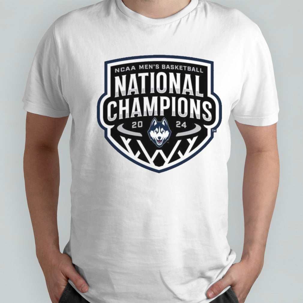NCAA Mensâ€™s Basketball Uconn Huskies National champions Logo shirts