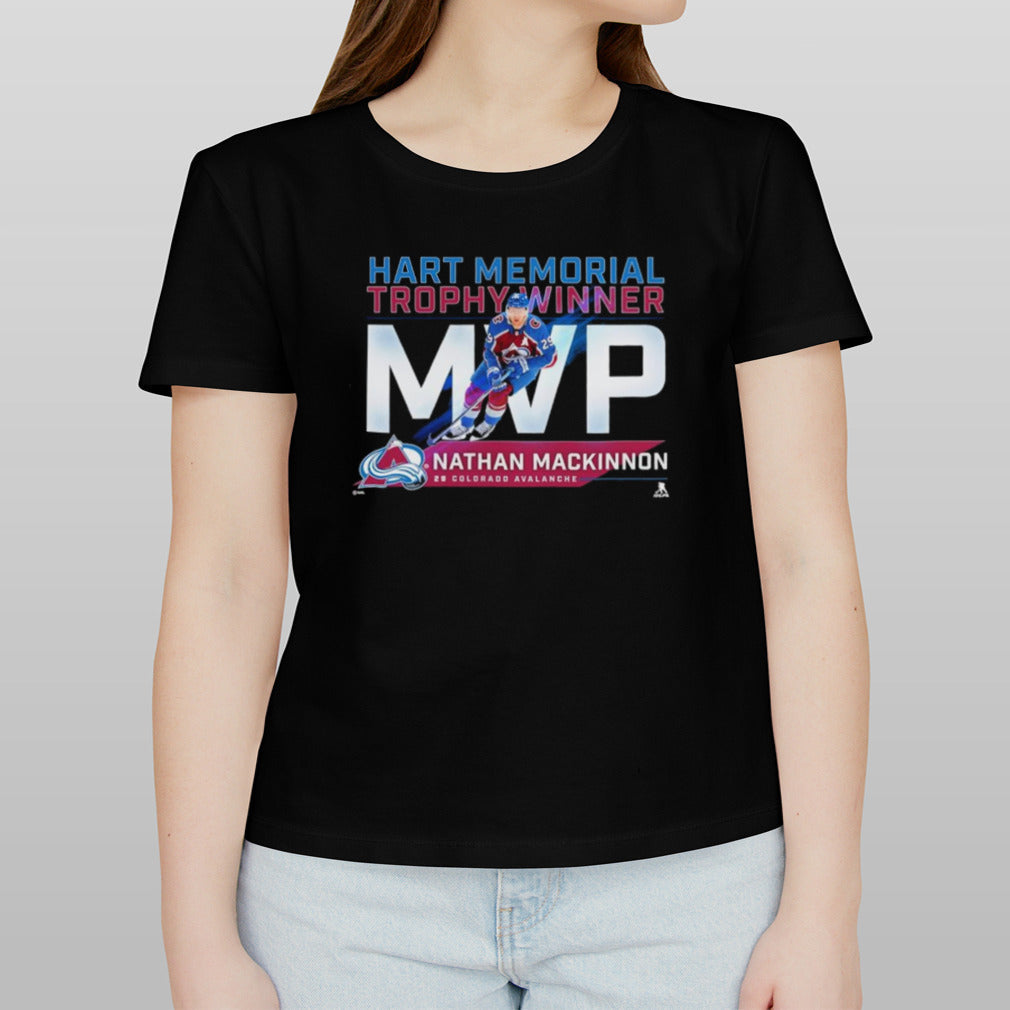 Nathan MacKinnon From Colorado Avalanche 2024 MVP Hart Memorial Trophy Winner Shirt