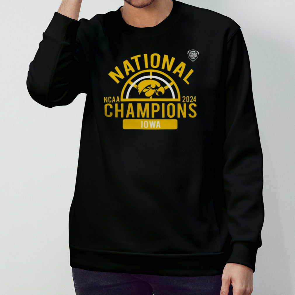 National Champions Iowa Hawkeyes 2024 Ncaa Womensâ€™s Basketball Final Four Logo T-shirts