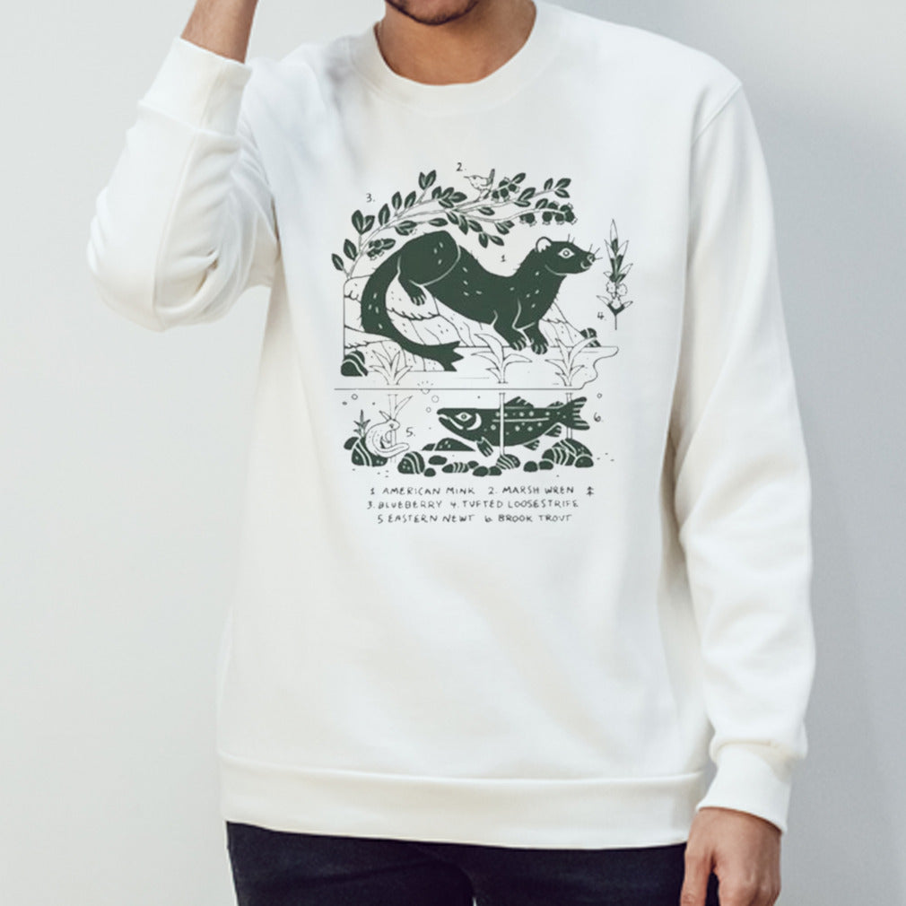 Nepeteaa American Mink Marsh Wren Blueberry Tufted Loosestrife Eastern Newt Brook Trout Shirts