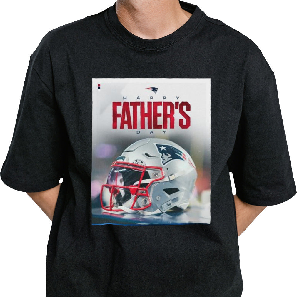 New England Patriots Helmet Happy Fatherâ€™s Day 2024 shirt
