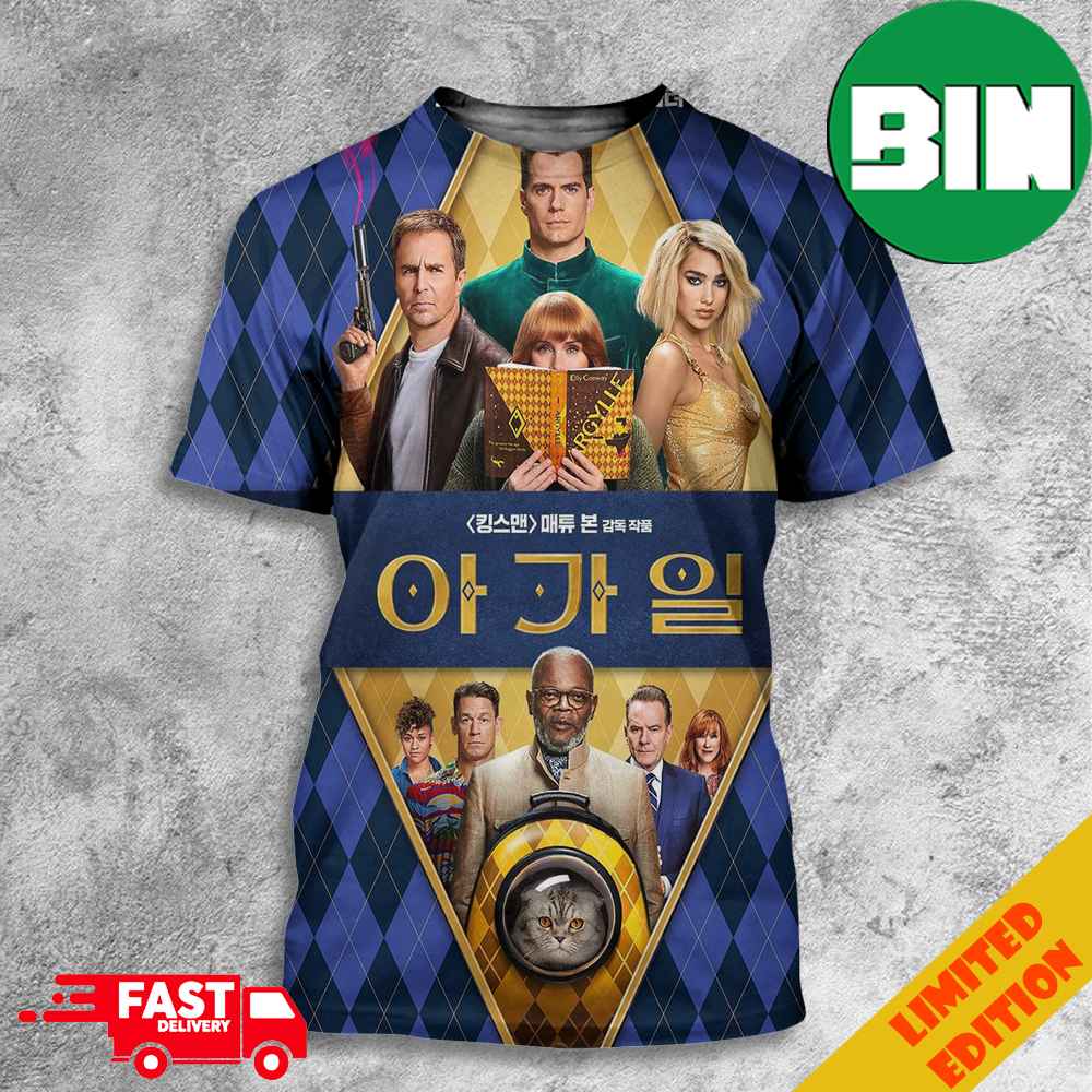 New International Poster For Argylle Releasing In Theaters On February 2 2024 3D T-Shirts