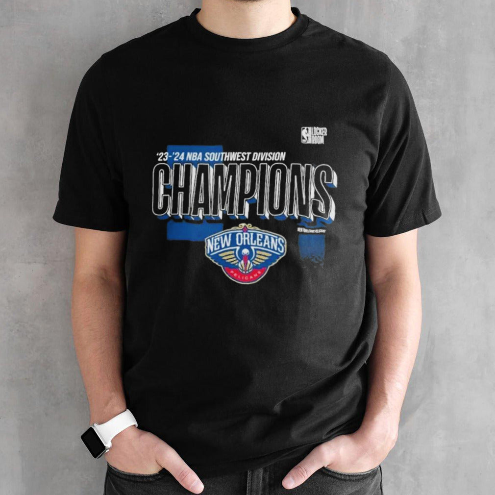 New Orleans Pelicans 2024 Southwest Division Champions Locker Room T Shirts