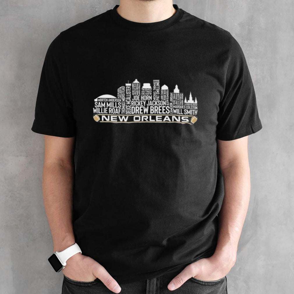 New Orleans Saints Football Team 23 Player Roster New Orleans City Skyline 2024 Shirts