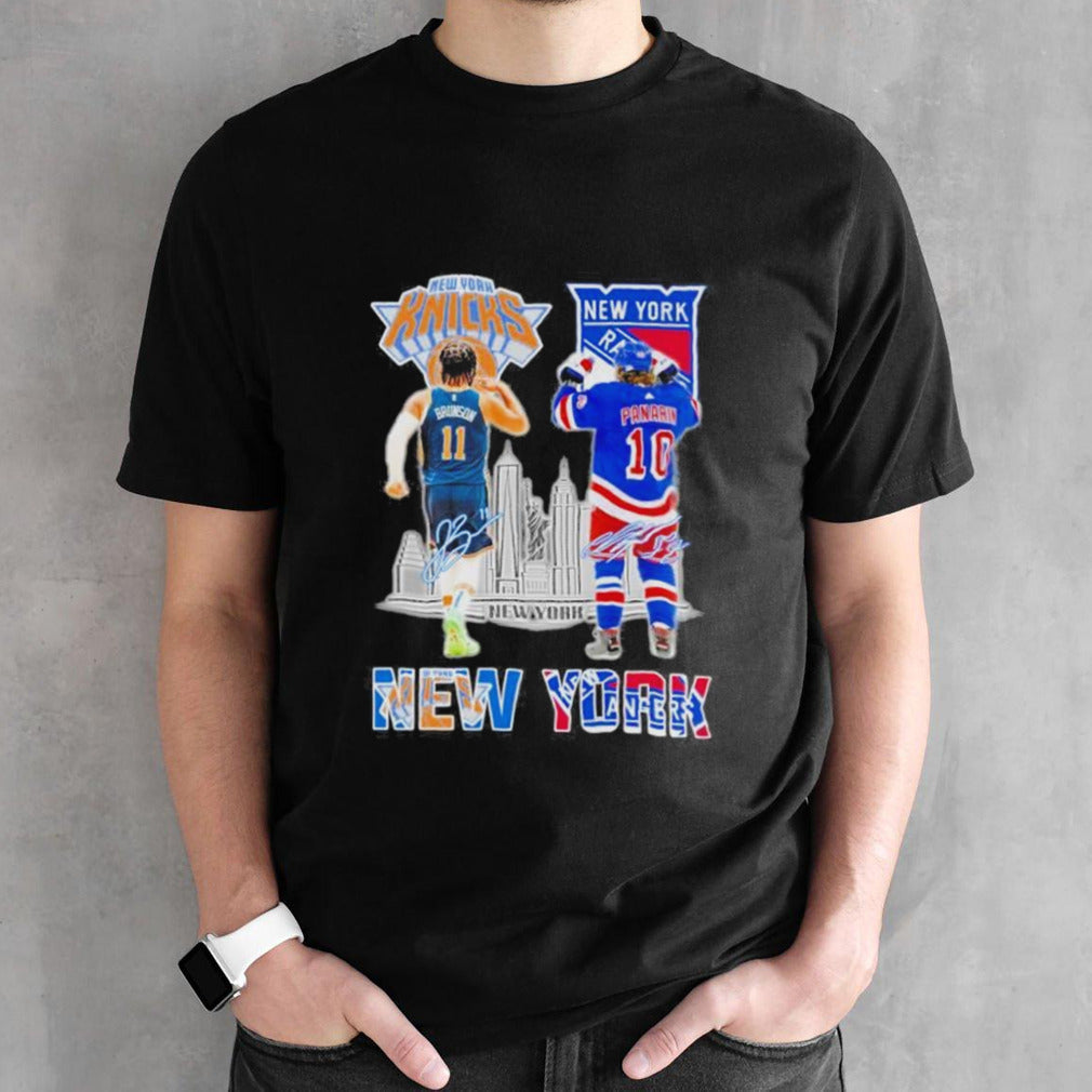 New York City Artemi Panarin New York Rangers And Jalen Brunson New York Knicks Signatures shirt