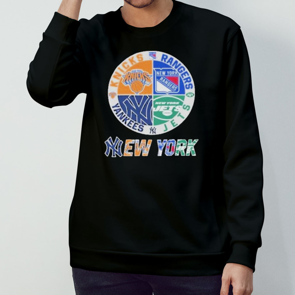 New York Jets NY Yankees NY Rangers NY Knicks Sports City Fan Proud T-Shirt