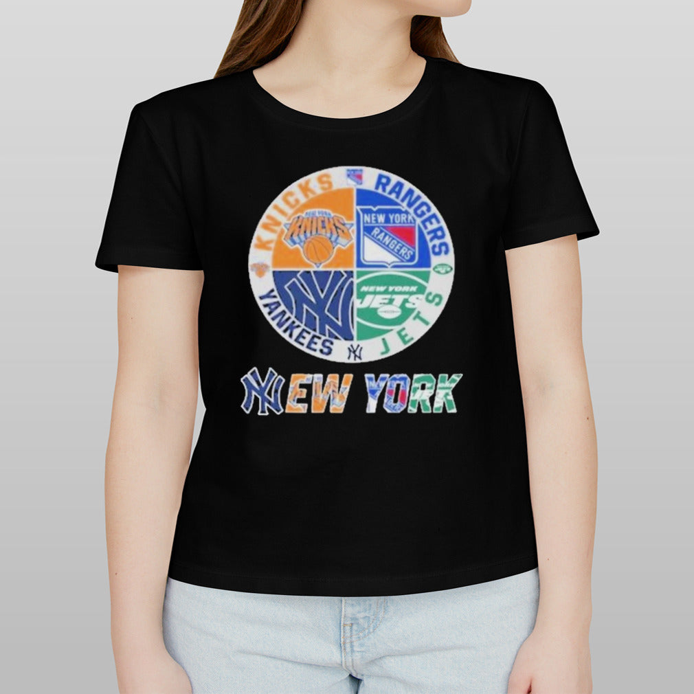 New York Jets NY Yankees NY Rangers NY Knicks Sports City Fan Proud T-Shirt