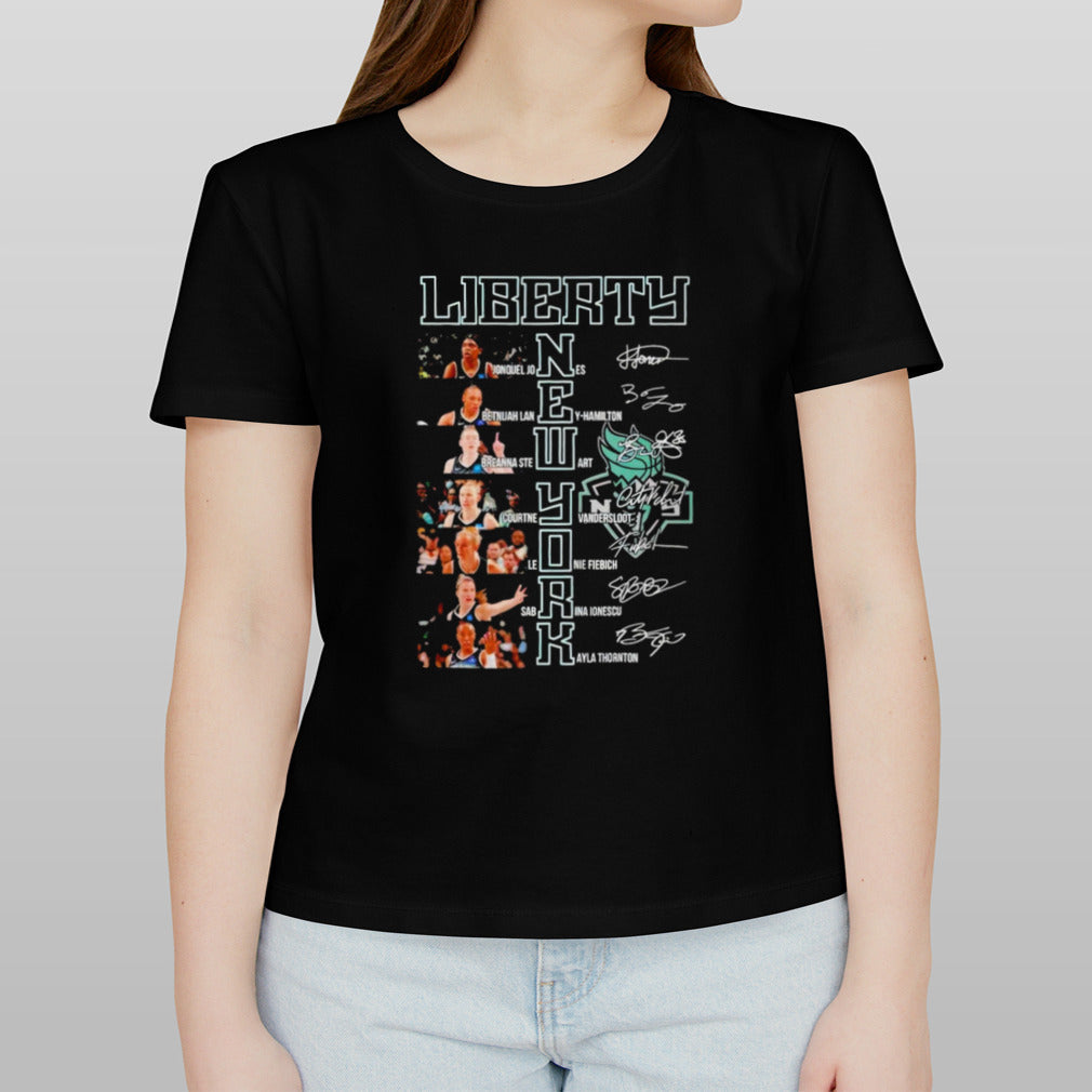 New York Liberty Womenâ€™s Basketball Greatest Players Signatures shirt