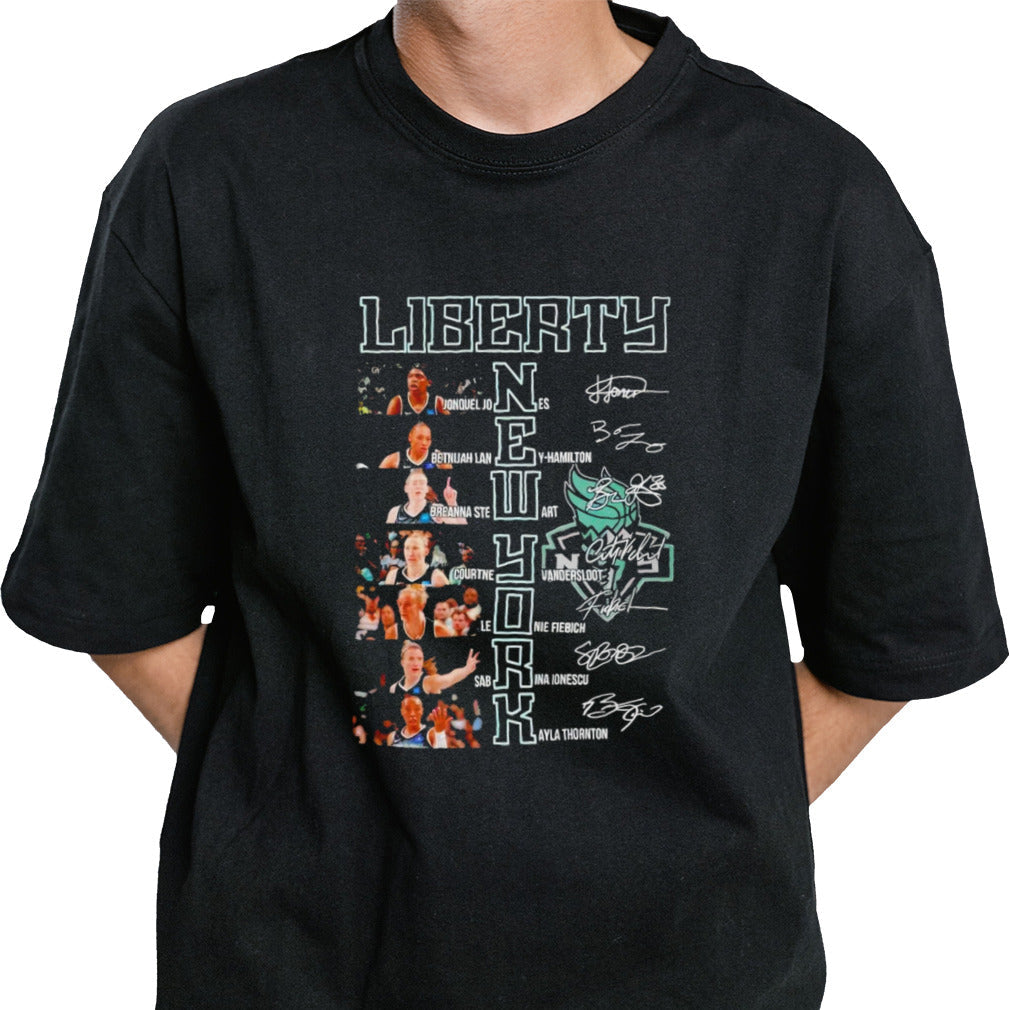 New York Liberty Womenâ€™s Basketball Greatest Players Signatures shirt