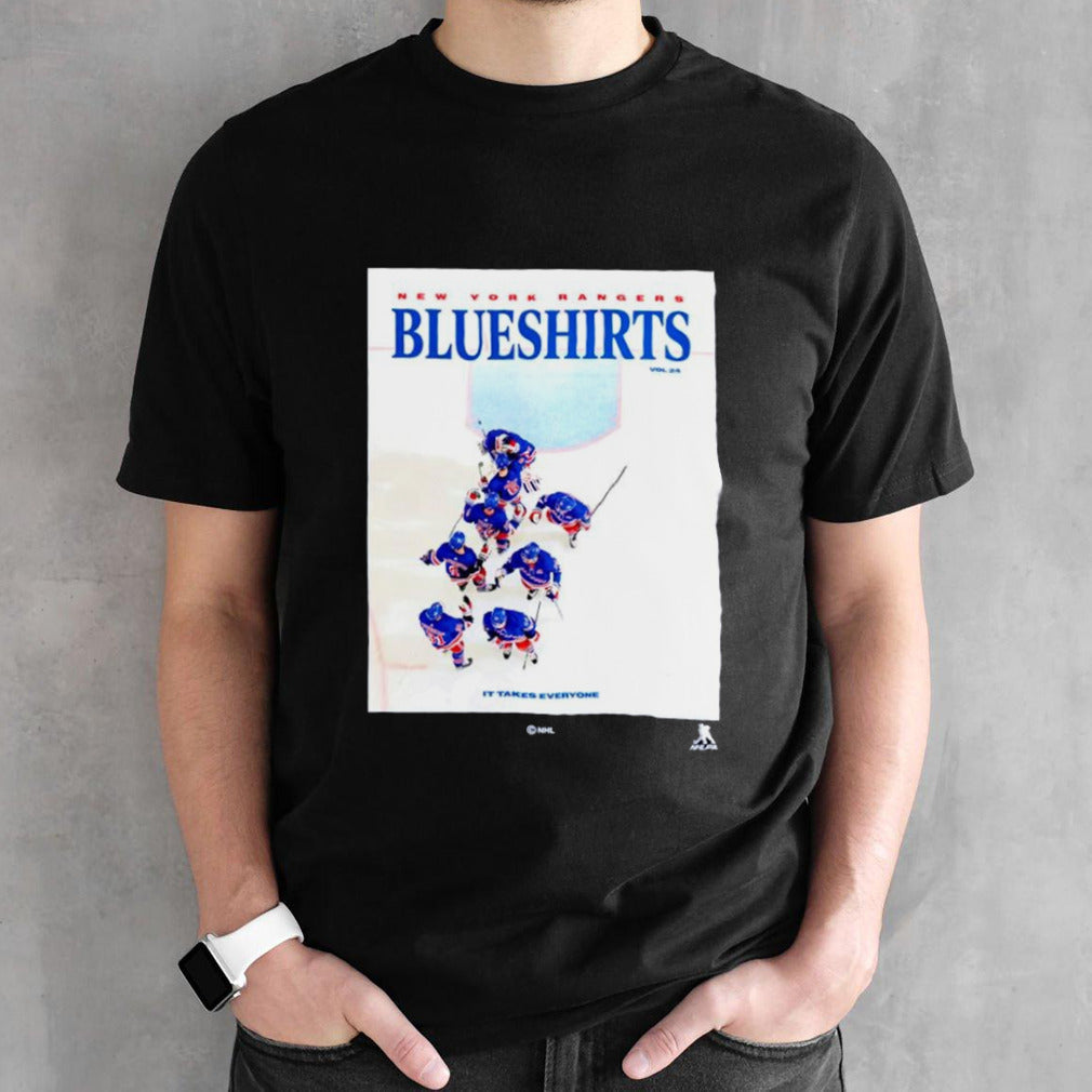 New York Rangers Blueshirts it takes everyone Overhead Magazine shirts