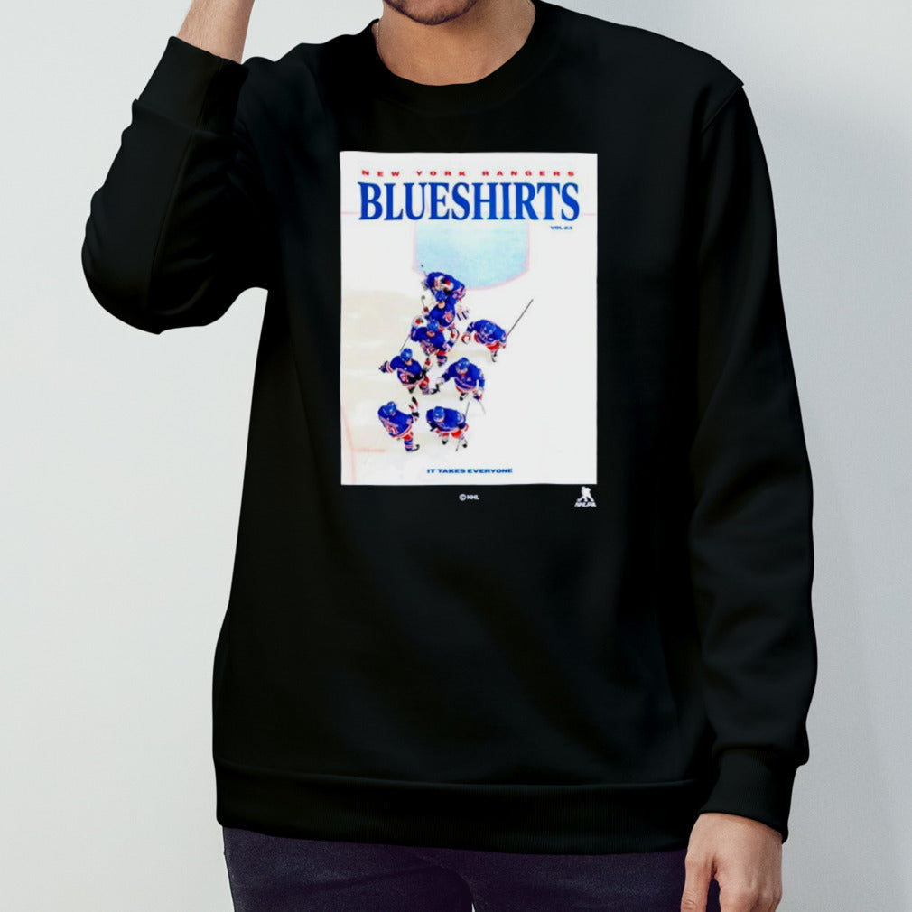 New York Rangers Blueshirts it takes everyone Overhead Magazine shirts