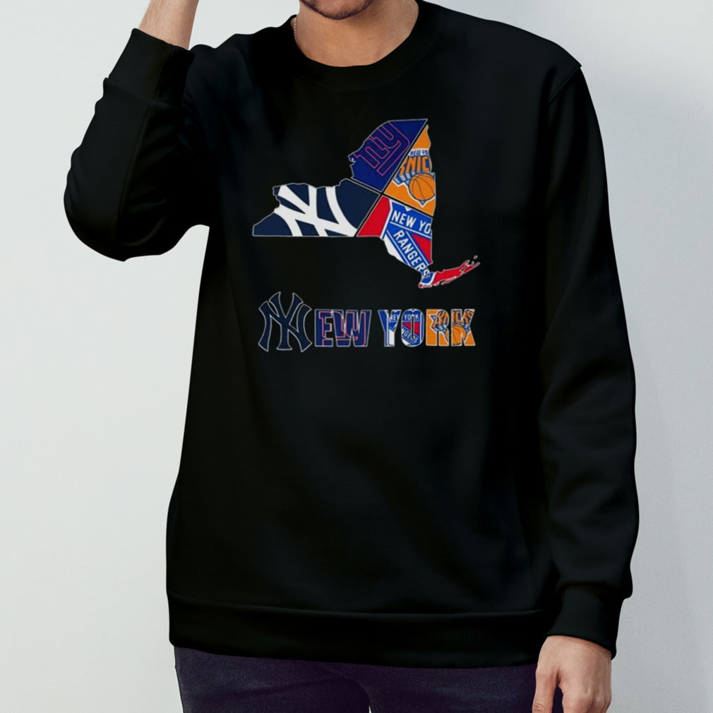 New York Rangers New York Giants New York Yankees Proud Fan 2024 Shirts