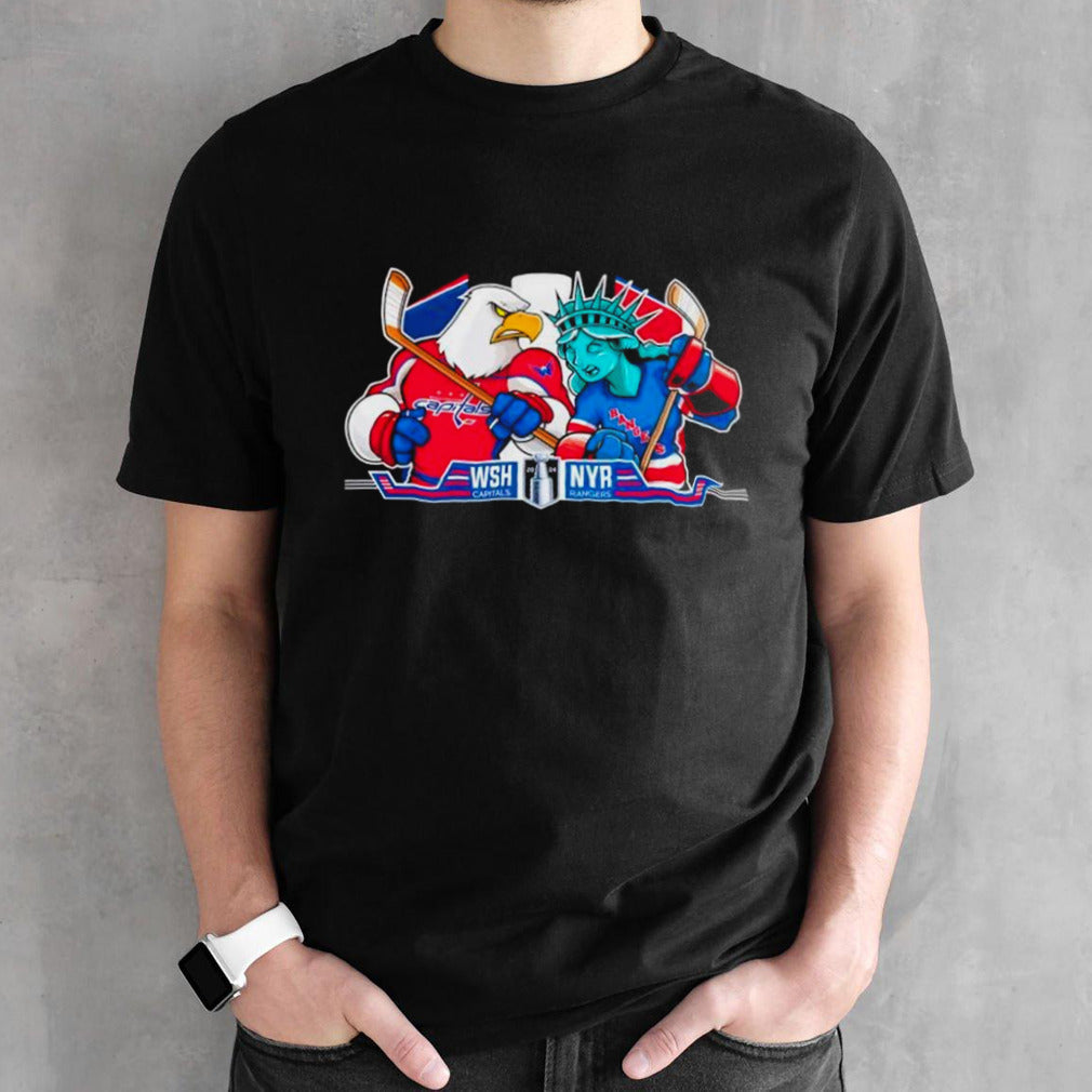 New York Rangers Vs Washington Capitals Hockey mascots shirts