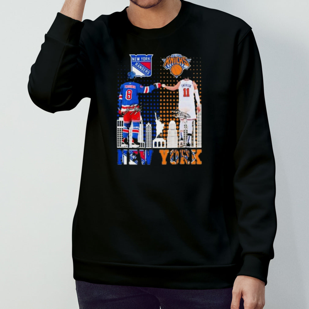 New York Sports Teams Jalen Brunson And Jacob Trouba Signatures Shirt