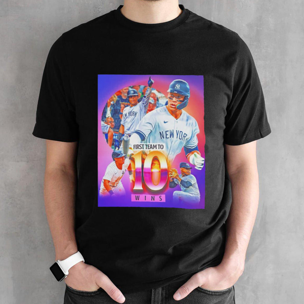 New York Yankees first team to 10 win shirts
