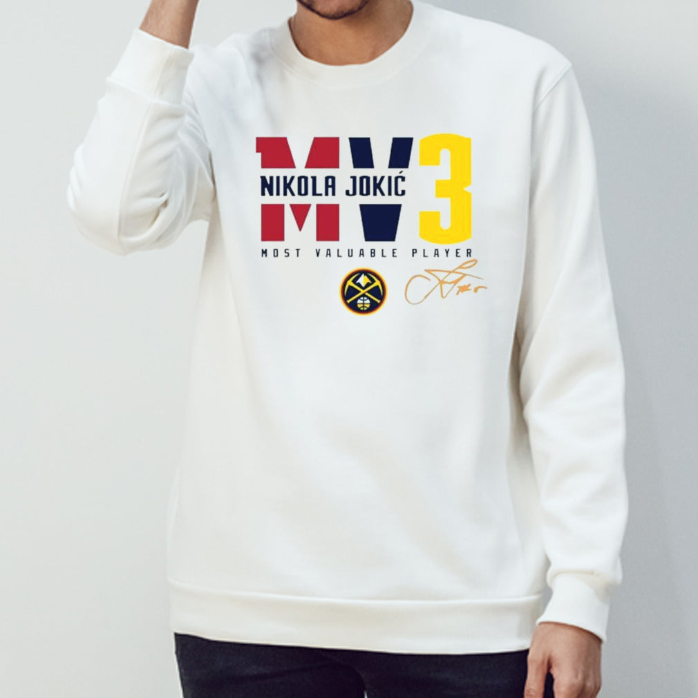 Nikola Jokic Denver Nuggets Mv3 Most Valuable Player Signature Shirt