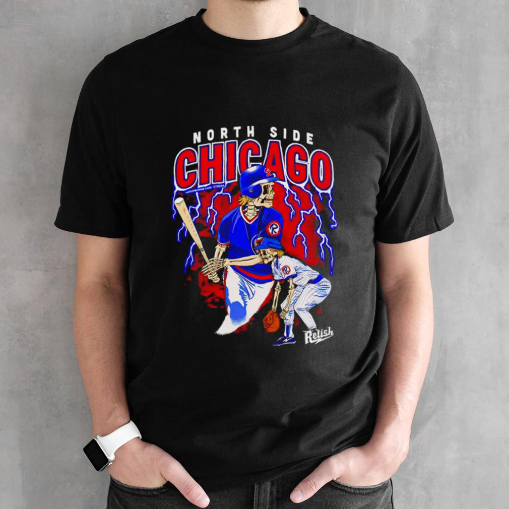 North Side Chicago Baseball skeleton shirt