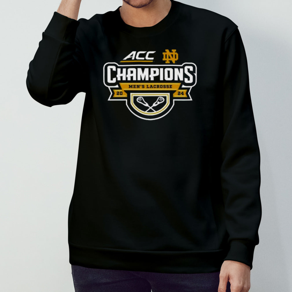 Notre Dame Fighting Irish 2024 ACC Menâ€™s Lacrosse Tournament Champions Shirt