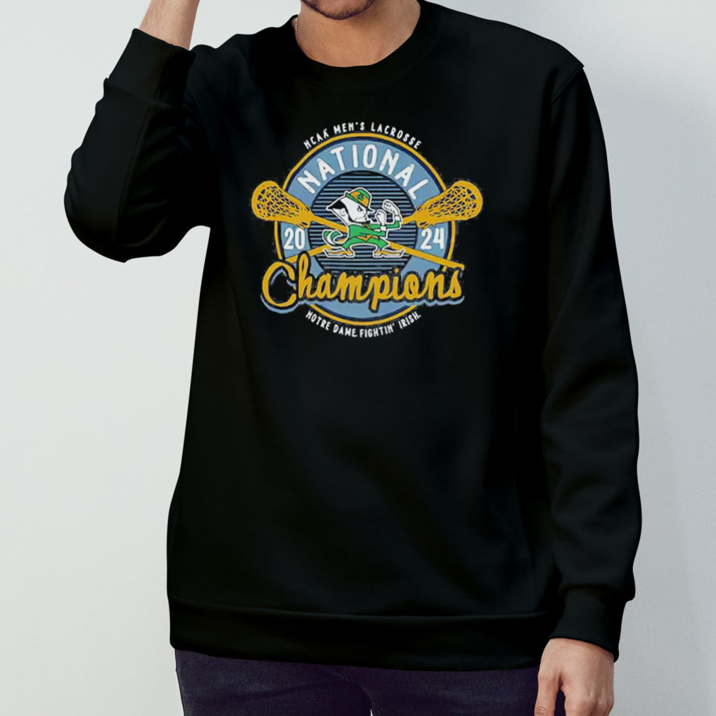 Notre Dame Fighting Irish 2024 Menâ€™s Lacrosse National Champions Badge shirt