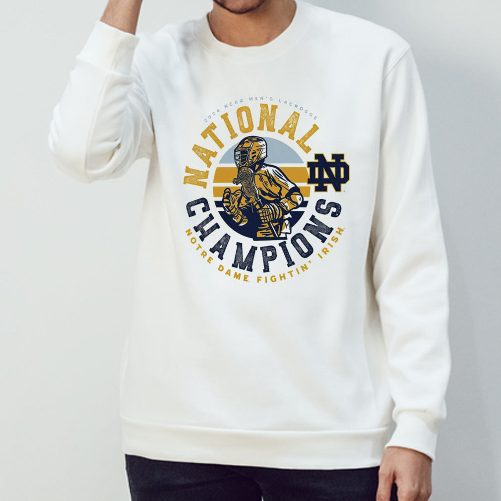 Notre Dame Fighting Irish 2024 NCAA Menâ€™s Lacrosse National Champions Player shirt