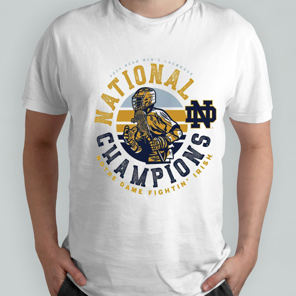 Notre Dame Fighting Irish 2024 NCAA Menâ€™s Lacrosse National Champions Player shirt