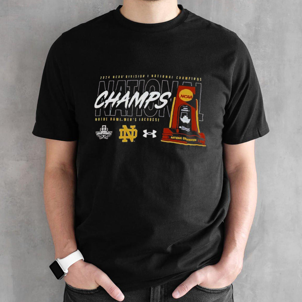 Notre Dame Fighting Irish NCAA Menâ€™s Lacrosse National Champions Trophy 2024 shirt