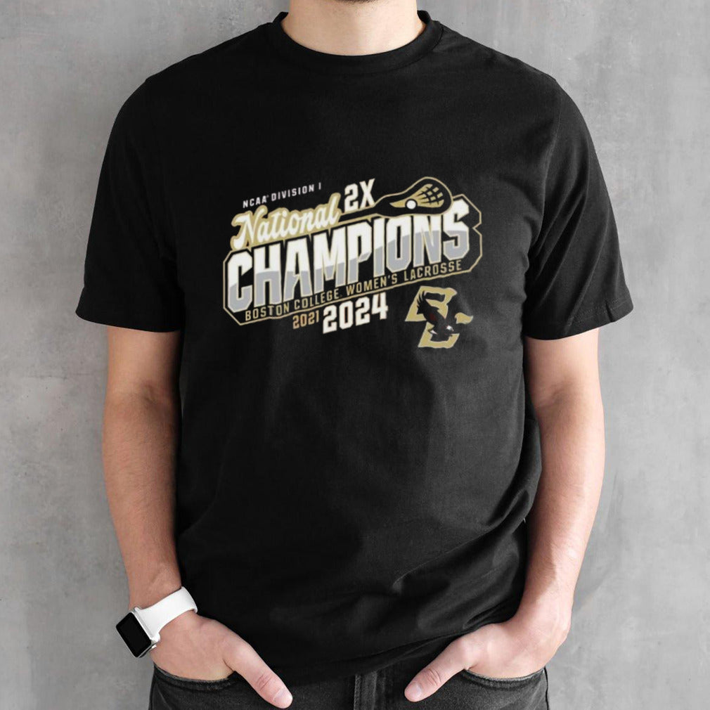 Official Boston College Womenâ€™s Lacrosse 2024 DI National Champions T-Shirt