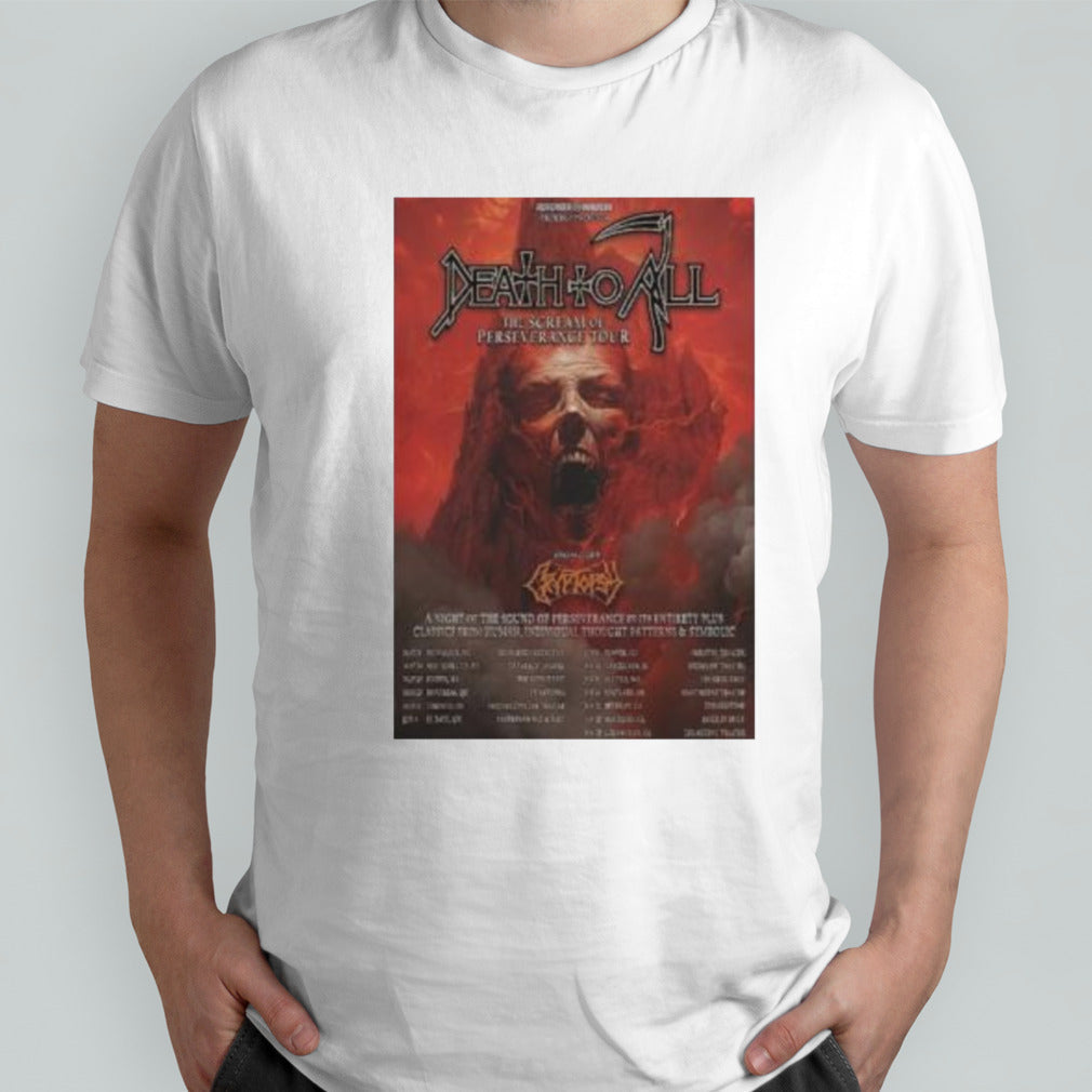 Official Death To All The Cream Of Perseverance Tour 2024 Poster Shirt