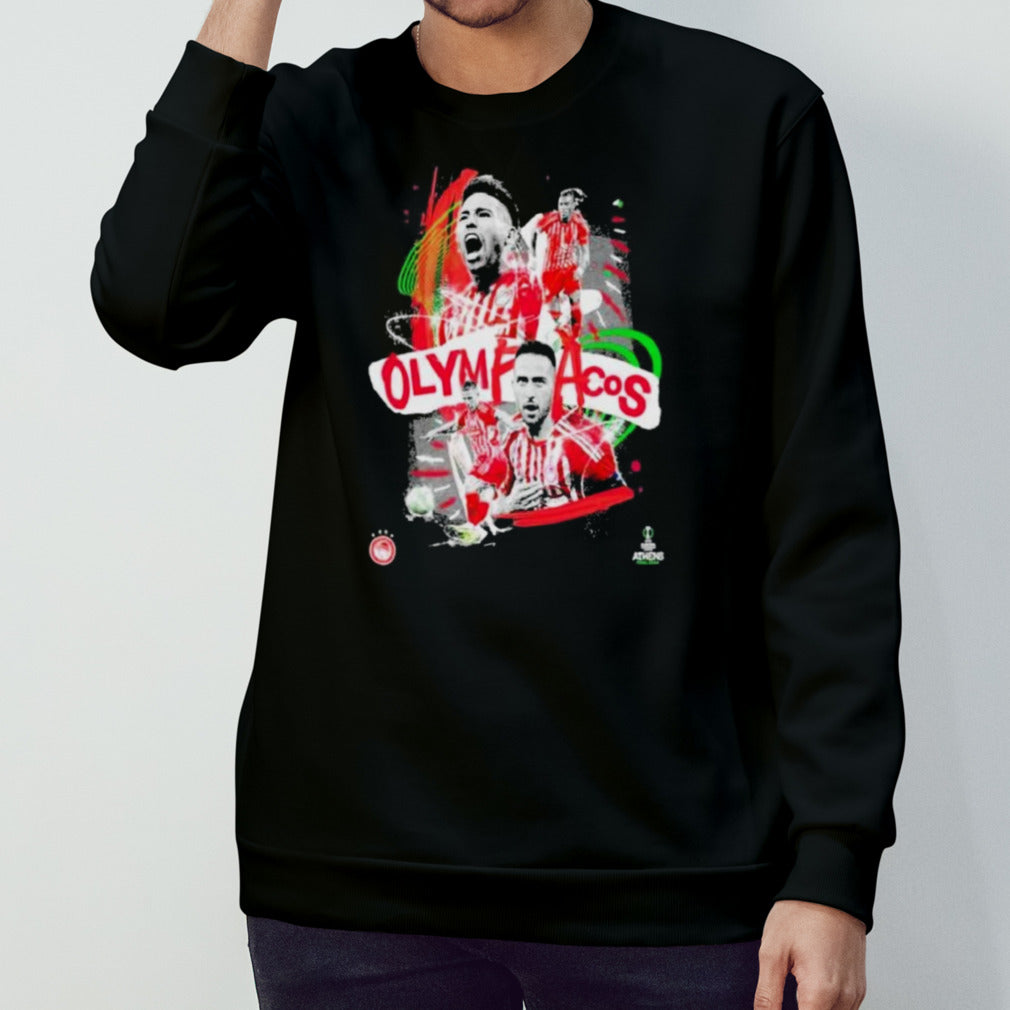 Official John Sheehan x UEFA Europa Conference League 2024 Olympiakos FC Shirt