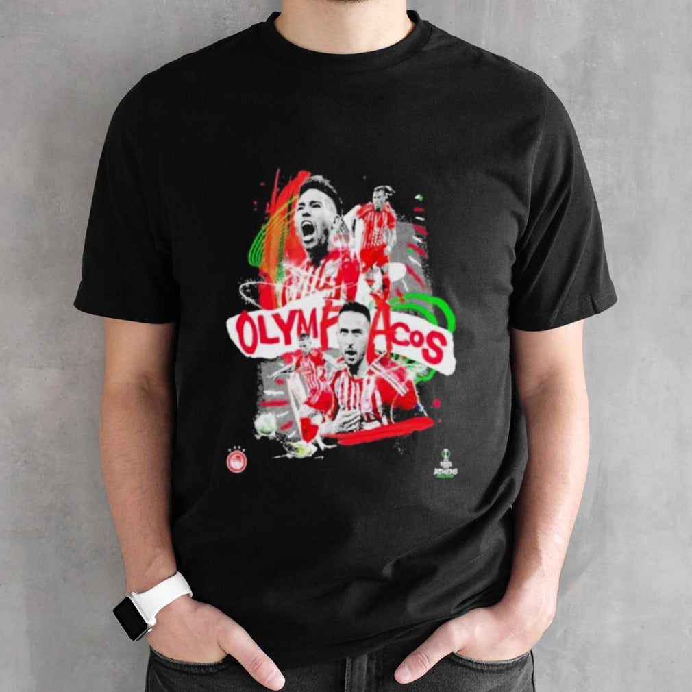 Official John Sheehan x UEFA Europa Conference League 2024 Olympiakos FC Shirt