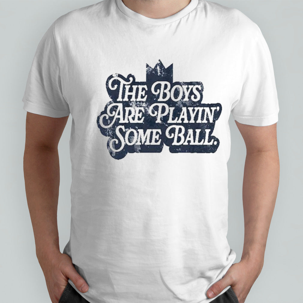 Official Kansas City The Boys Are Playinâ€™ Some Ball Ladies Boyfriend Shirt