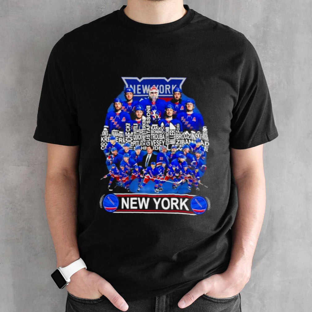 Official New York Rangers Skyline Players Name 2024 Playoffs Shirt