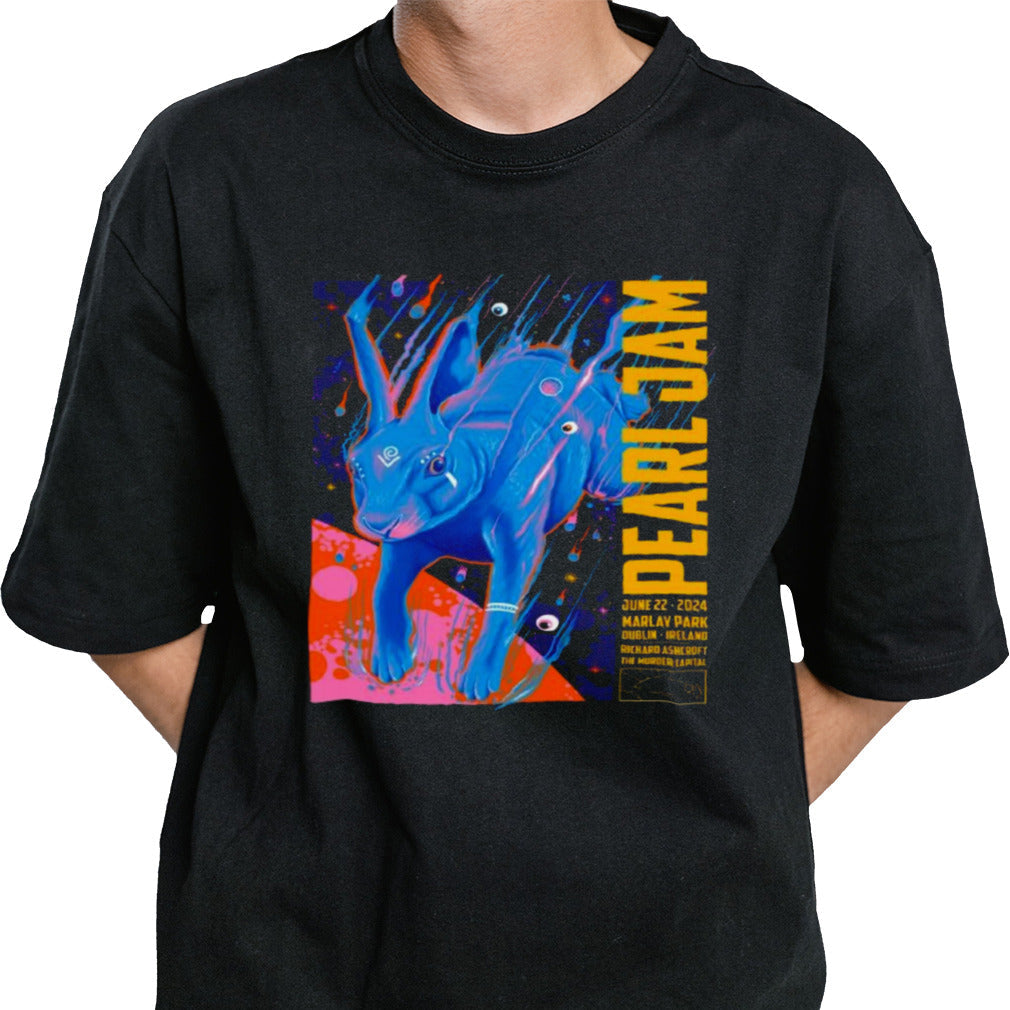 Official Pearl Jam Dublin, Ireland June 22, 2024 At Marlay Park Poster Rabbit Shirt