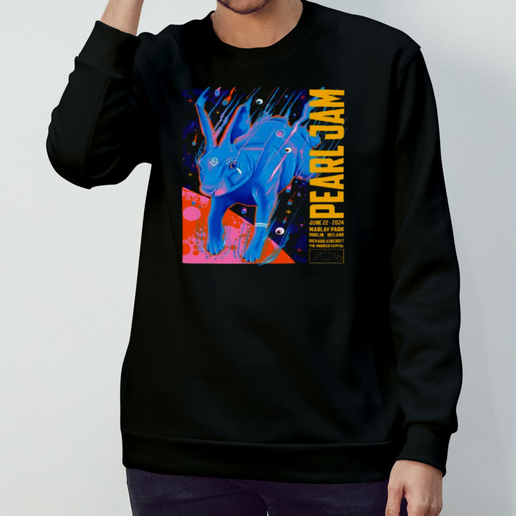 Official Pearl Jam Dublin, Ireland June 22, 2024 At Marlay Park Poster Rabbit Shirt