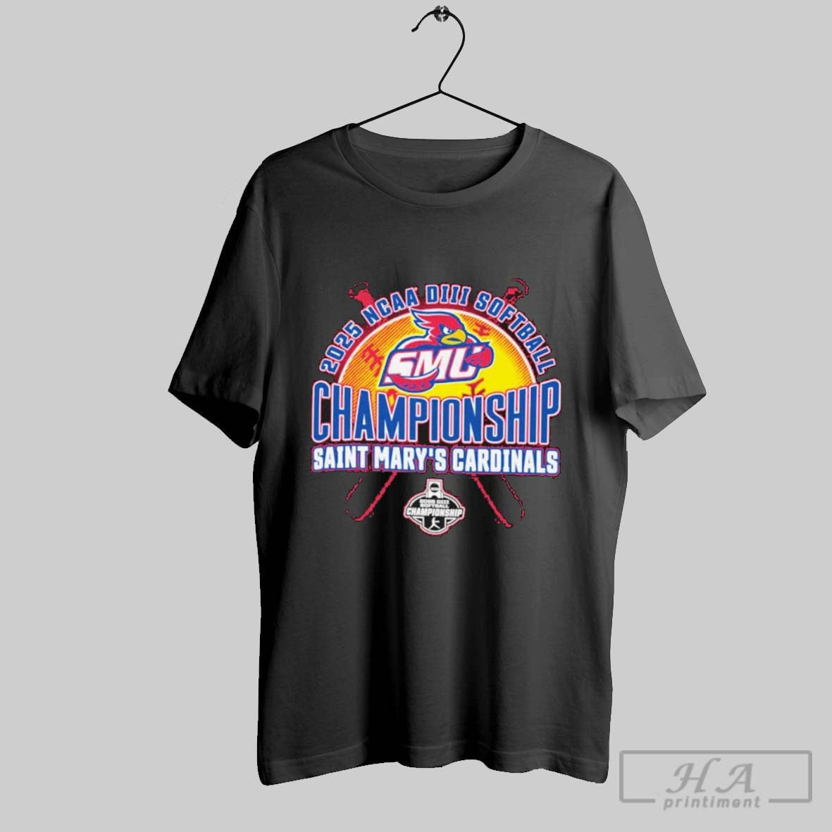 Official Saint Marys Cardinals 2025 Ncaa Division Iii Softball Championship Bound T Shirt