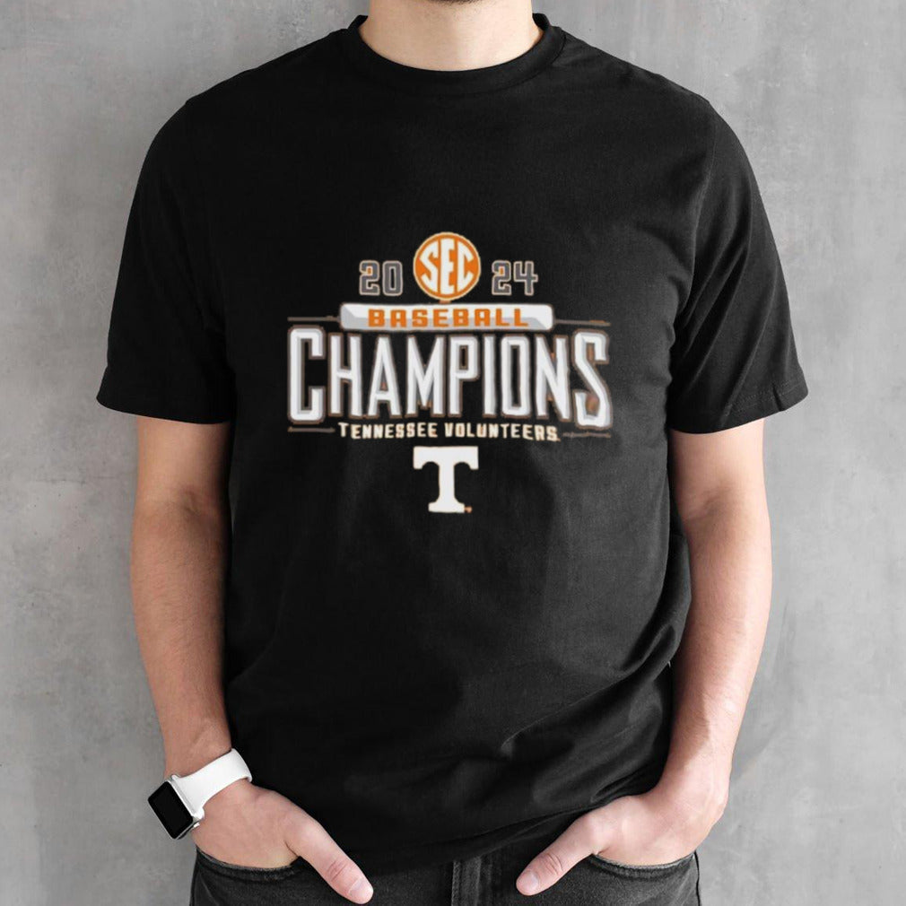 Official Tennessee Volunteers 2024 SEC East Baseball Regular Season Champions Locker Room T-Shirt