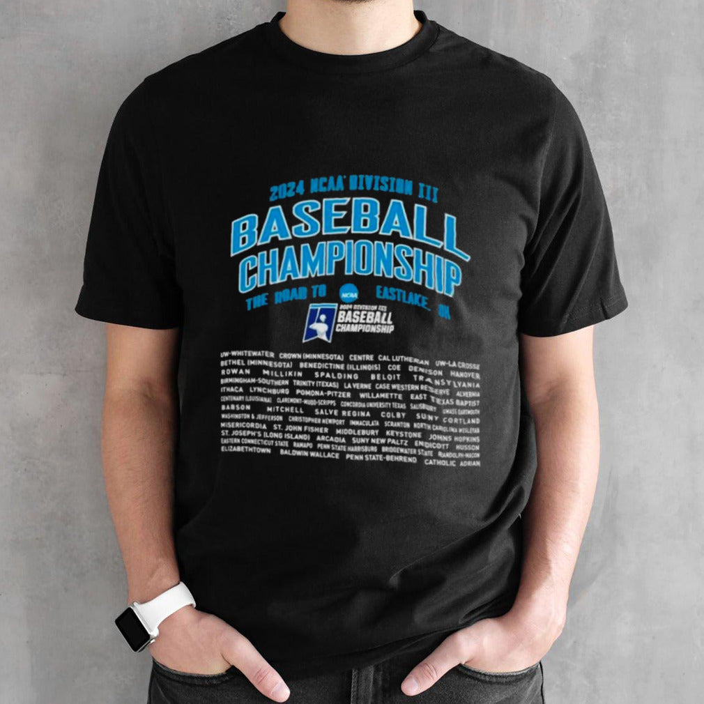 Official The Road To Eastlake, OH 2024 NCAA Division III Baseball Championship Shirt