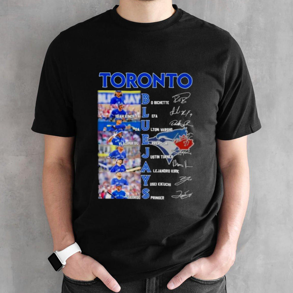 Official Toronto Blue Jays Team Players 2024 Signatures Shirt