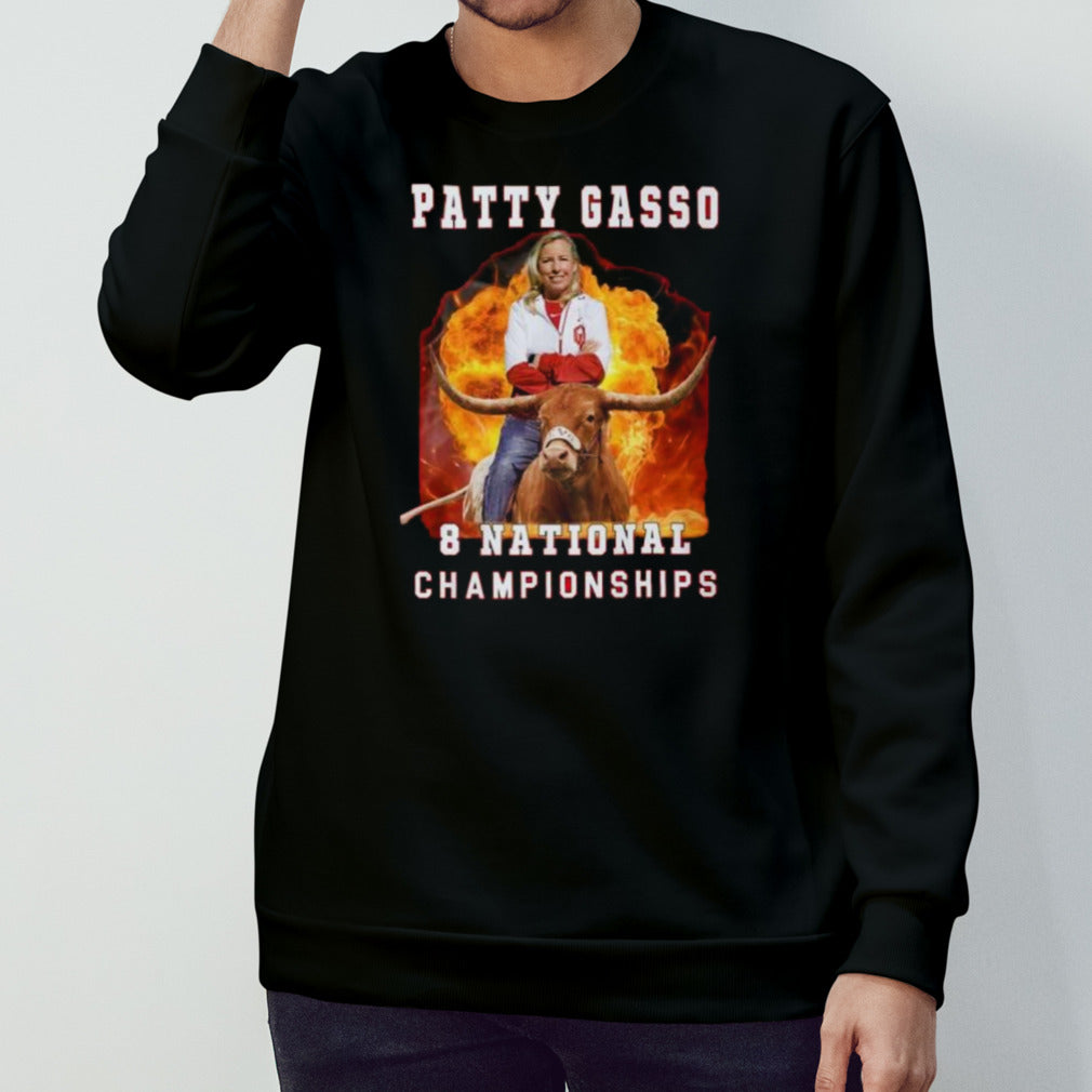Oklahoma Softball Patty Gasso 8 National Championship T-Shirt
